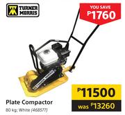 Turner Morris Plate Compactor (White)-80Kg