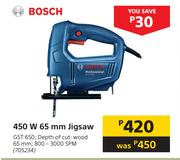 Bosch 450W 65mm Jigsaw GST 650