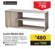Home & Kitchen Luzon Media Unit 1500mm x 360mm x 50mm