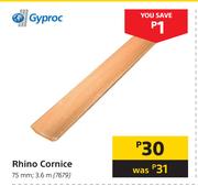 Gyproc Rhino Cornice 75mm, 3.6m