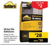Builders 20kg Tile Adhesive