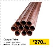 Copper Tube 22mm x 5.5m-Each