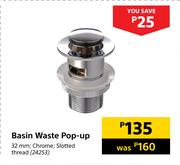 Basin Waste Pop Up 32mm