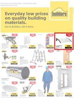 Builders Botswana : Everyday Low Prices On Quality Building Material (20 October - 28 December 2020), page 1