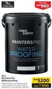 Fired Earth Painters Pro Waterproofing-20Ltr
