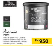 Fired Earth 1Ltr Chalkboard Paint