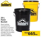 Builders 20Ltr Paint Bucket-Each