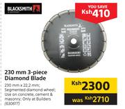 Blacksmith 230mm 3-Piece Diamond Blade-230mm X 22.2mm 