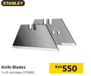 Stanley Knife Blades-1 x 10 Cartridges'