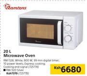 Ramtons 20Ltr Microwave Oven RM/328