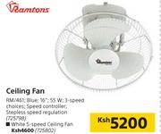 Ramtons Ceiling Fan White 5-Speed Ceiling Fan