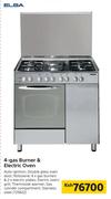 Elba 4-Gas Burner & Electric Oven