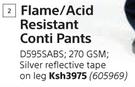 Beck Flame/Acid Resistant Conti Pants D5955ABS