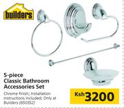 Builders 5-Piece Classic Bathroom Accessories Set