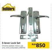 Builders 3-Lever Lock Set