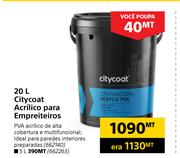 Citycoat 20L acrilico para empreiteiros