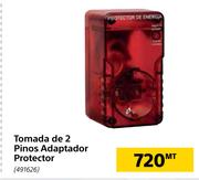 Tomada de 2 Pinos Adaptador Protector