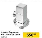 Válvula Ângulo de um Quarto de Volta