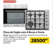 Goldair Placa de Fogao com 4 bocas e Forno