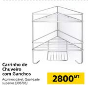Carrinho de Chuveiro com Ganchos