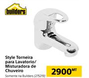 Builders Style Torneira para Lavatorio/Misturadora de Chuveiro