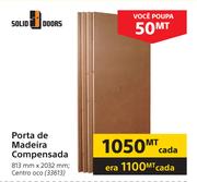 Solid Doors Porta de Madeira Compensada 813 x 2032mm-cada