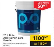 20Ltr Tinta Acrilica PVA para Parede