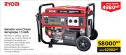 Ryobi Gerador Com Chave de Ignicao 7.5 KVA