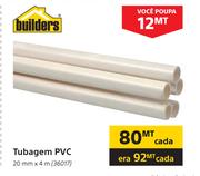 Builders Tubagem PVC-20mm x 4m cada