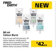 Fired Earth Colour Burst-80ml Each