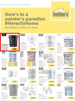 Builders : Here's To A Painter's Paradise (19 October - 24 December 2021), page 1