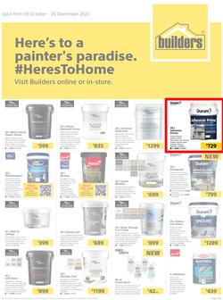 Builders : Here's To A Painter's Paradise (19 October - 24 December 2021), page 1