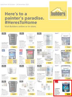 Builders : Here's To A Painter's Paradise (19 October - 24 December 2021), page 1
