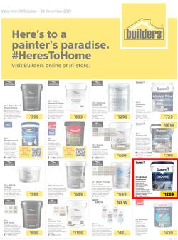 Builders : Here's To A Painter's Paradise (19 October - 24 December 2021), page 1