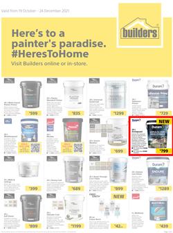 Builders : Here's To A Painter's Paradise (19 October - 24 December 2021), page 1