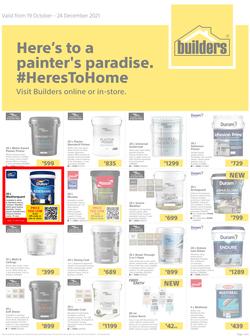 Builders : Here's To A Painter's Paradise (19 October - 24 December 2021), page 1