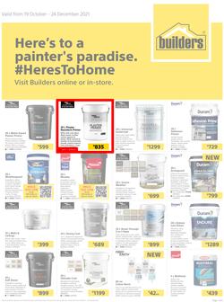 Builders : Here's To A Painter's Paradise (19 October - 24 December 2021), page 1