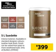 Fired Earth Suedette-5Ltr