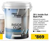 Fired Earth Inside Out Matt PVA-5Ltr