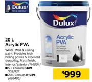 Dulux Acrylic PVA-20Ltr