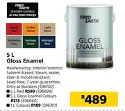 Fired Earth 5L Gloss Enamel (Red)