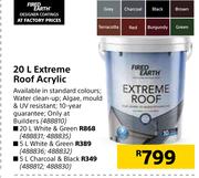 Fired Earth 5L (White & Green) Extreme Roof Acrylic