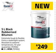 Damp X 5L Black Rubberised Bitumen