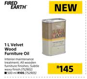 Fired Earth 1L Velvet Wood Furniture Oil