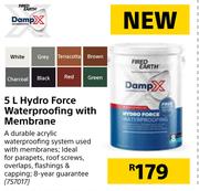Damp X 5L Hydro Force Waterproofing With Membrane