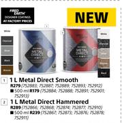Fired Earth 1L Metal Direct (Smooth)