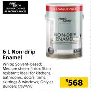 Fired Earth Non-Drip Enamel-6Ltr