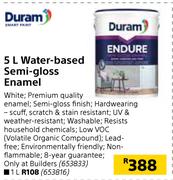 Duram Water-Based Semi-Gloss Enamel-5Ltr