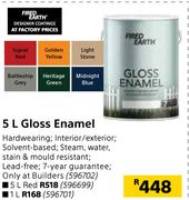 Fired Earth Gloss Enamel-1Ltr