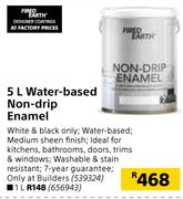 Fired Earth Water-Based Non-Drip Enamel-1Ltr